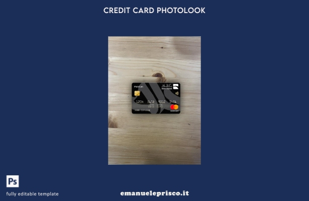 modello frontale photolook mastercard platino banca Arabia Saudita stile verific